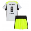 Borussia Dortmund Felix Nmecha #8 Bortedraktsett Barn 2025-26 Kortermet (+ Korte bukser) Borussia Dortmund Felix Nmecha #8 Bortedraktsett Barn 2025-26 Kortermet (+ Korte bukser)